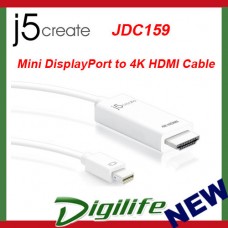 j5create Mini DisplayPort to 4K HDMI Cable JDC159
