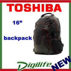 Toshiba 16 inch Backpack FITS UP TO 16" NOTEBOOKS Laptop Carry Case Bag