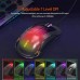 NACODEX AJ358 RGB Lightweight Gaming Mouse - Translucent LED Backlit - Adjustabl