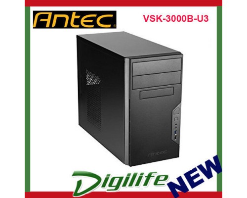  Antec VSK-3000B-U3 Front USB 3.0 ATX Micro-ATX Tower Computer PC Case