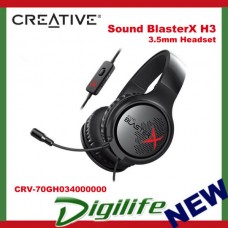 Creative Sound BlasterX H3 3.5mm Gaming Headset CRV-70GH034000000