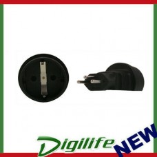 Schuko to Swiss 3 Pin Plug Adapter