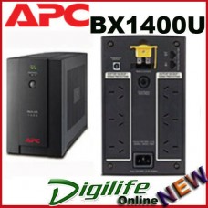 APC Power Saving Back UPS 1400VA, 230V, AVR, 6 Australian Sockets BX1400U-AZ