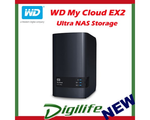 Western Digital WD My Cloud EX2 Ultra 20TB 2-Bay NAS Personal Cloud Storage
