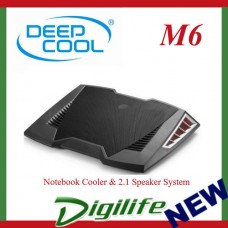 Deepcool M6 Black Notebook Cooler & 2.1 Speaker System