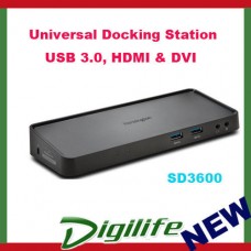 KENSINGTON SD3600 Universal USB 3.0, HDMI & DVI Docking Station, Windows devices