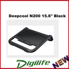 Deepcool N200 Notebook Cooler Pad Up to 15.6" Black Aluminium Mesh w/120mm Fan