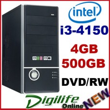 Intel Core i3-4160 3.5GHz DESKTOP COMPUTER 4GB RAM 500GB HDD Home & Business PC