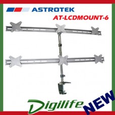 Astrotek 6 Monitor Arm / Stand fit 13"-23" LCD screens, VESA compliant, 8kg each
