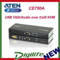 ATEN CE750A USB VGA/Audio over Cat5 KVM Extender - 1280x1024 at 200m CE-750A