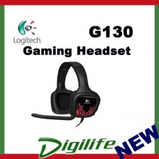 Logitech G130 3.5mm Gaming Headset Headphone Microphone Stereo Full-size Ear-Cup