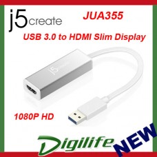 j5create JUA355 USB 3.0 HDMI SLIM Display Adapter 1080P HD