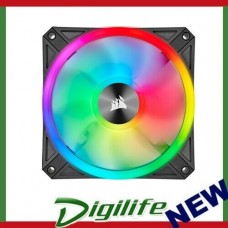 Corsair QL140 RGB, ICUE, 140mm RGB LED PWM Fan 26dBA, 50.2 CFM, Single Pack