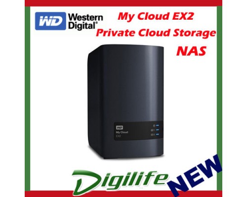 Western Digital WD My Cloud EX2 6TB 2-Bay NAS Personal Cloud Storage