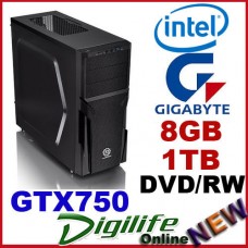 Intel i5-4590 3.7GHz DESKTOP COMPUTER 8GB 1TB GTX750/2GB Gaming & Business PC